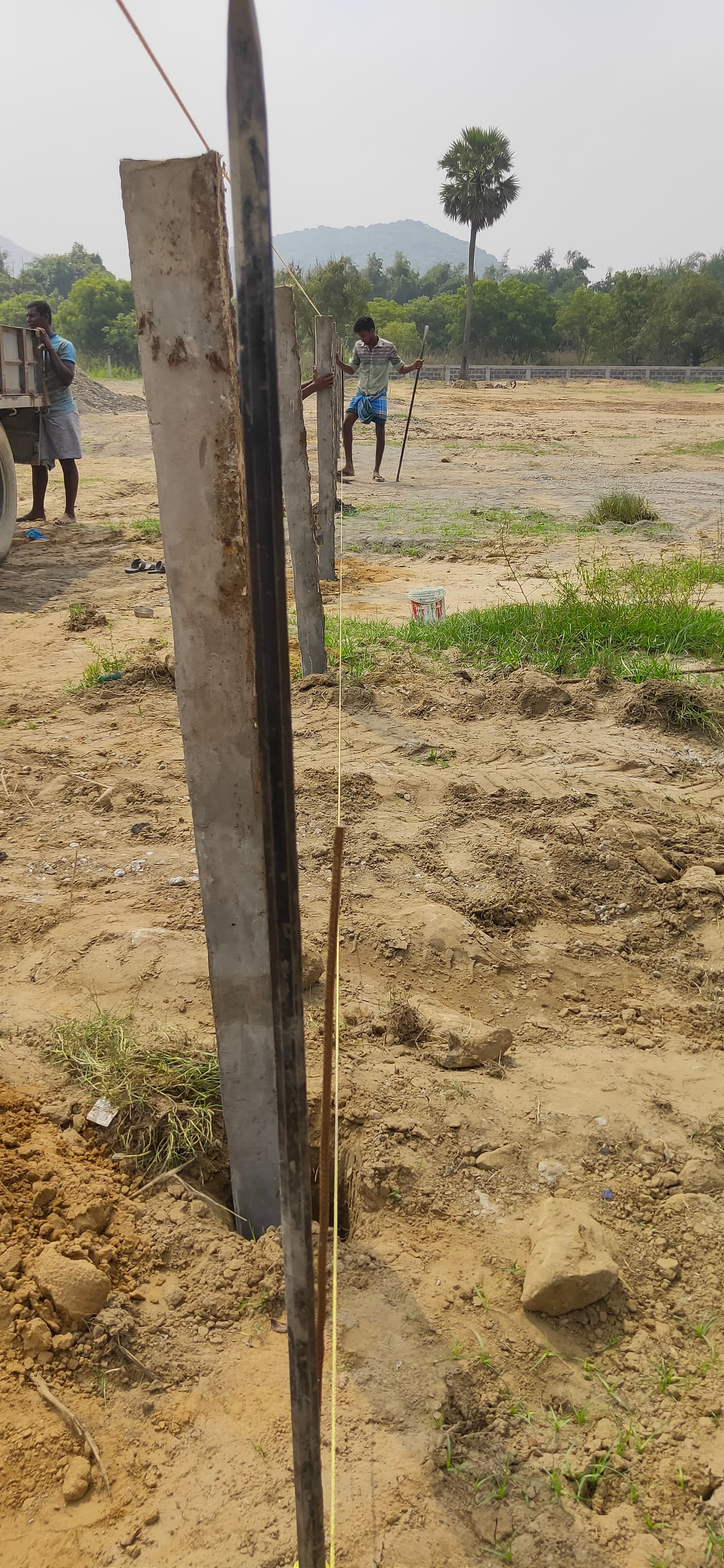 Completed fencing work